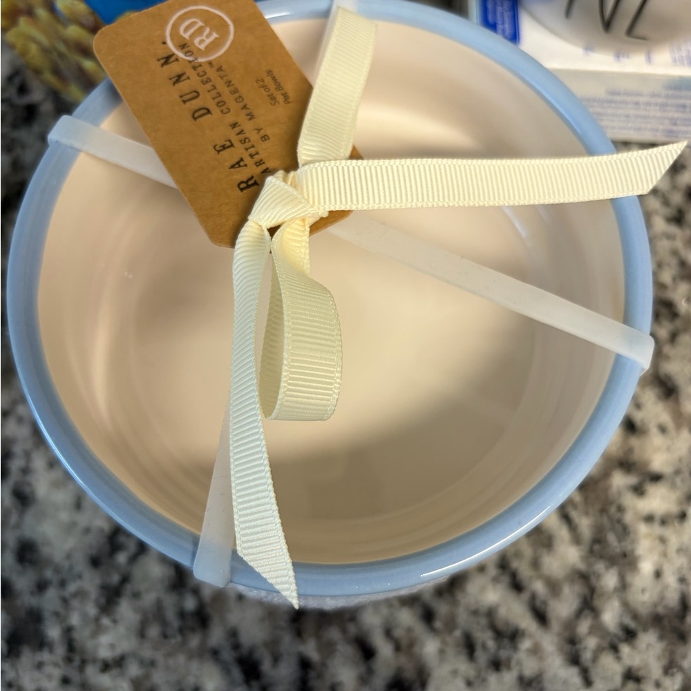 🐶 Rae Dunn Blue/Gray “Eat & Drink” Set - Picture 3 of 3